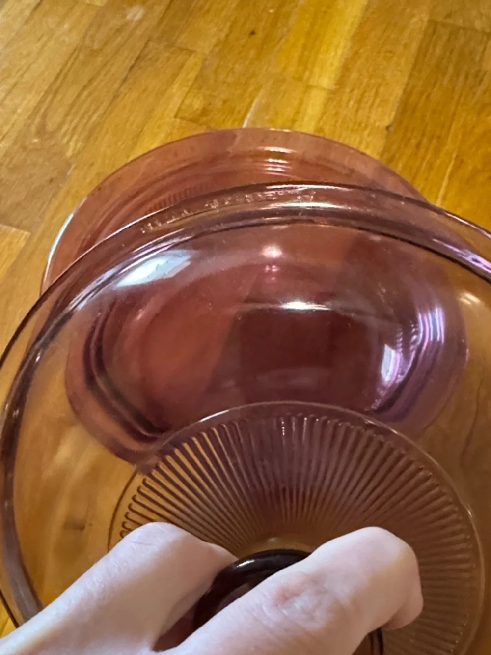 LARGE Visions Cookware:Corning 1.5L RIBBED Casserole Dish Pot Pan Lid CRANBERRY